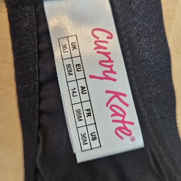 NWOT Curvy Kate Lifestyle Plunge Black Mesh Minimalist Unlined Bra 36M 36(10D) - Picture 9 of 10